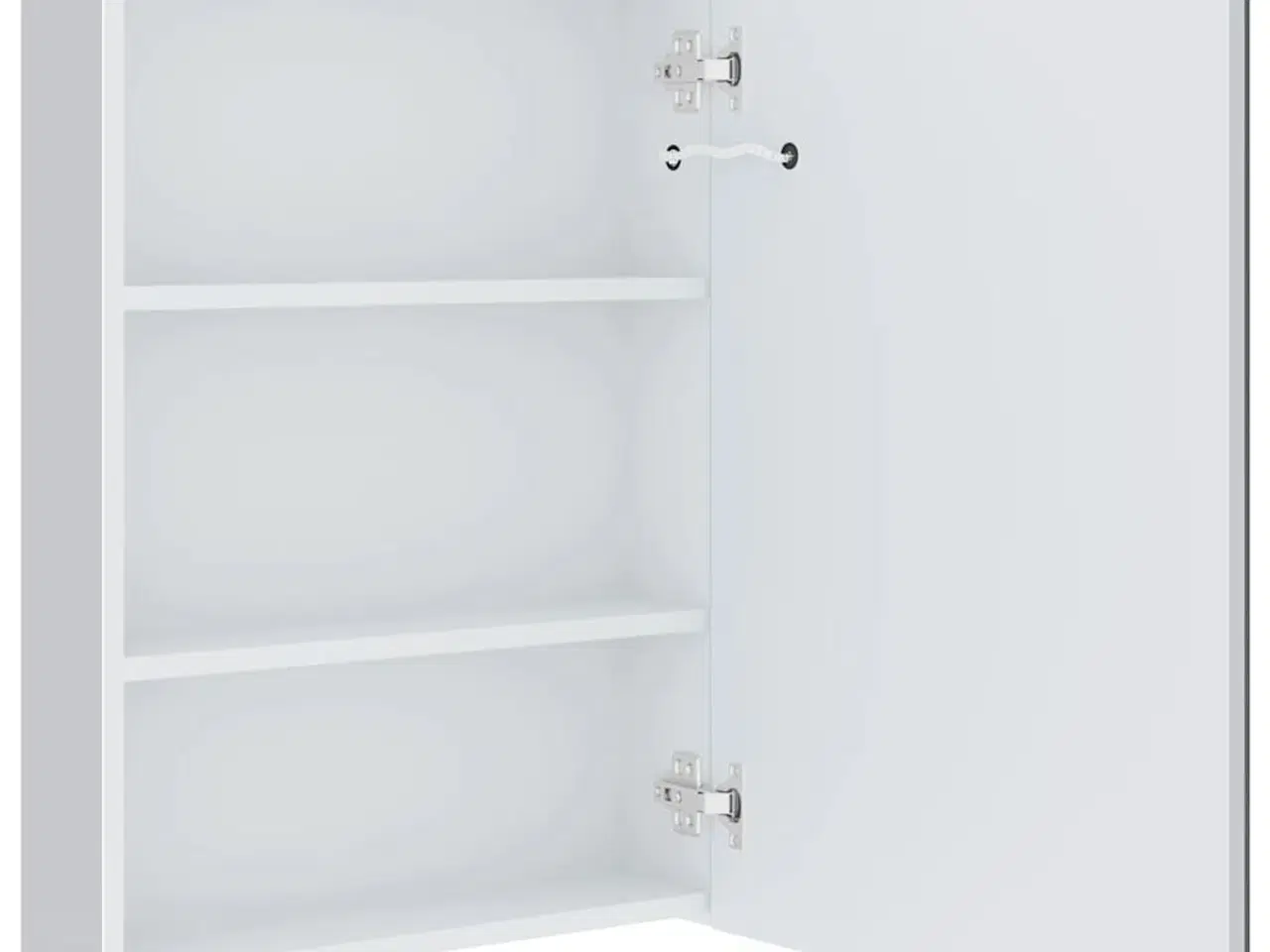 Billede 8 - Badeværelsesskab med spejl + LED-lys 50x13x70 cm