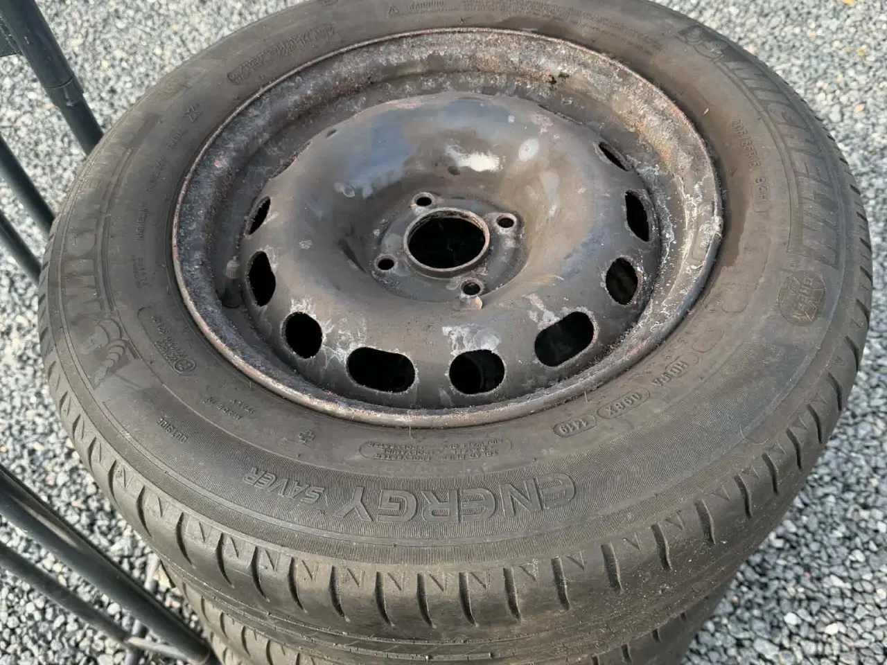 Billede 2 - 4 x 108 Stålfælge med sommerdæk
