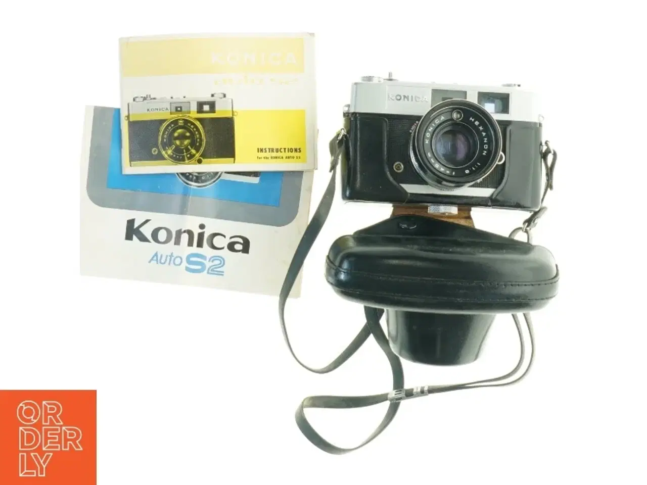 Billede 1 - Konica Auto S2 kamera med etui og manual fra Konica (str. 17 x 14 cm)
