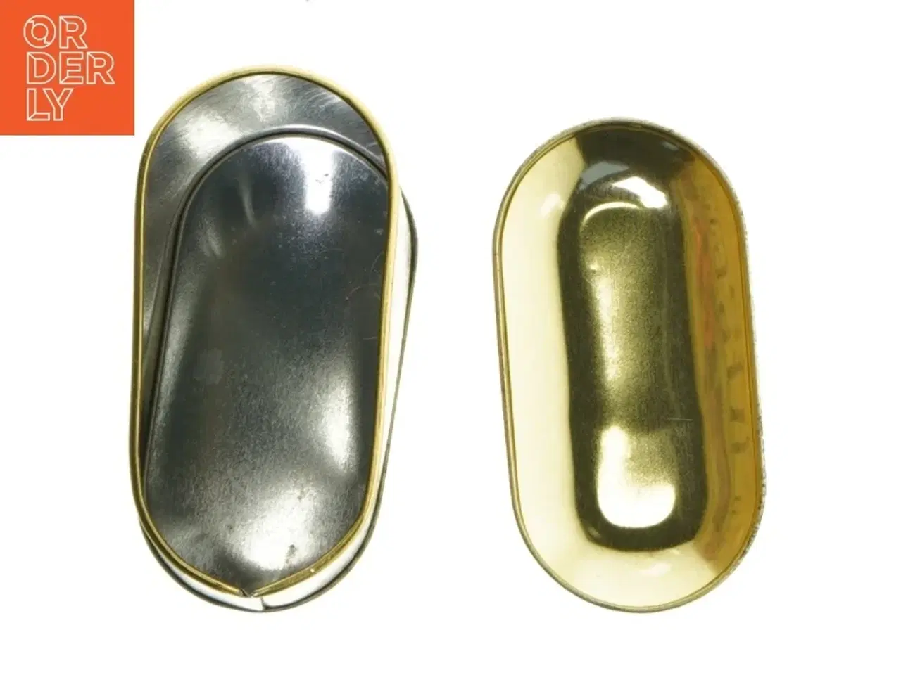 Billede 5 - Gammeldags oval dåse til opbevaring fra Famous Biscuit Co. (str. 13 cm)