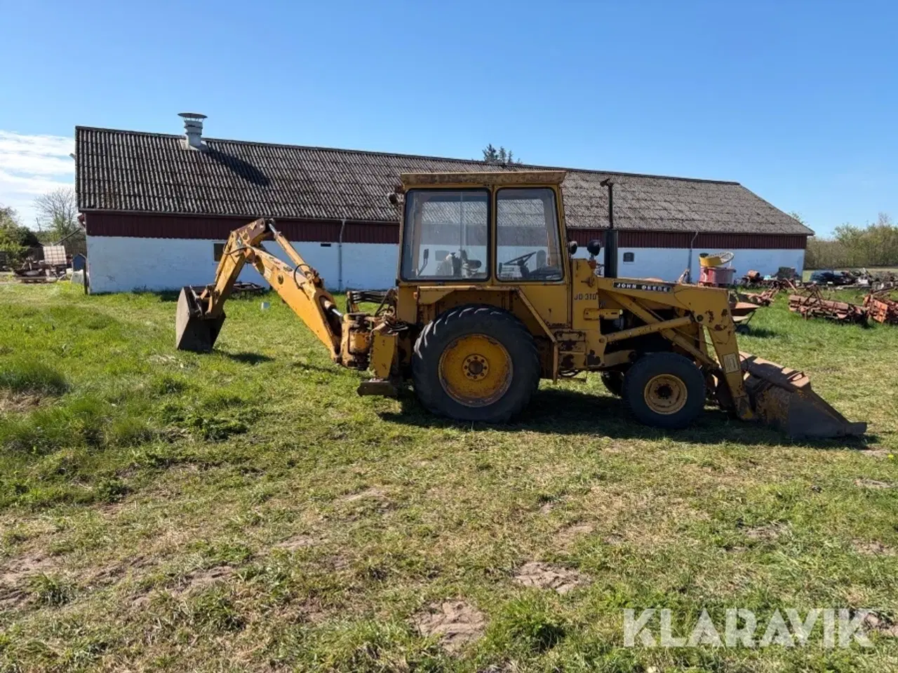 Billede 6 - Rendegraver John Deere JD310 med tilbehør