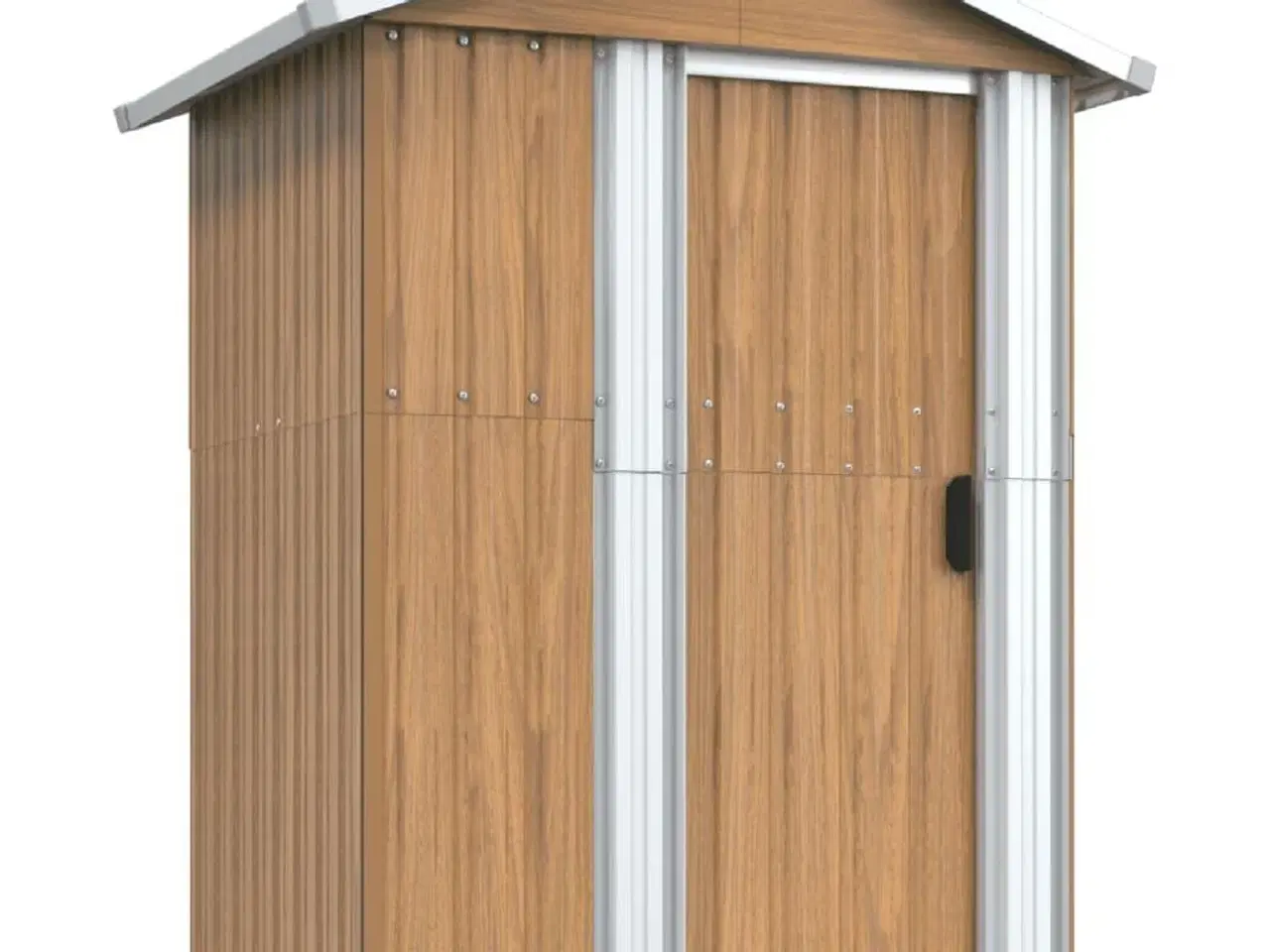 Billede 2 - Haveskur brun 126x97,5x177 cm galvaniseret stål