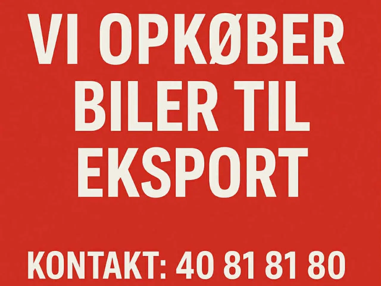 Billede 1 - EKSPORT BILER KØBES