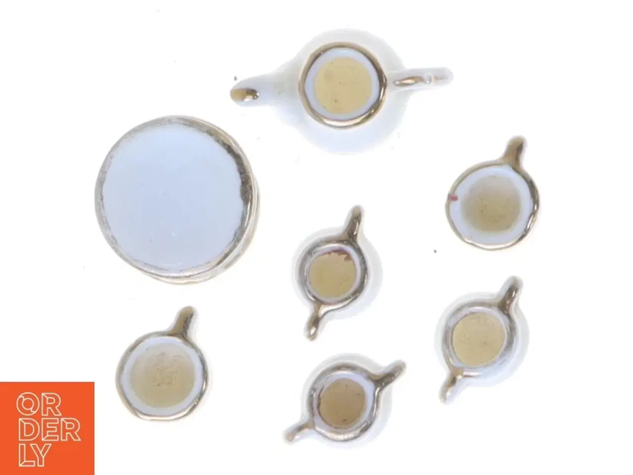 Billede 2 - Miniature porcelæns tesæt (str. 3 cm)