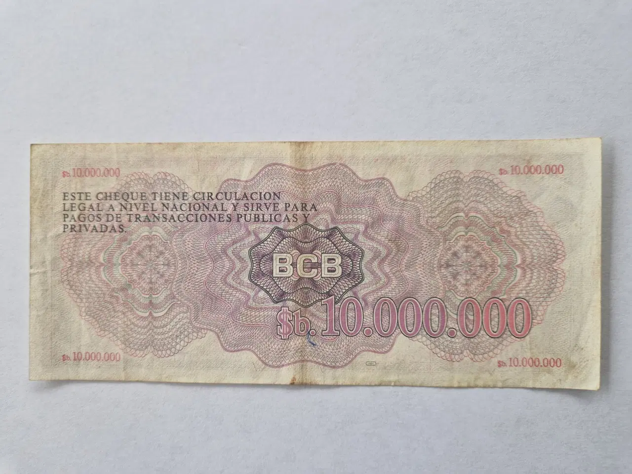 Billede 2 - 10.000.000 Pesos Bolivianos - Bolivia - Sjælden
