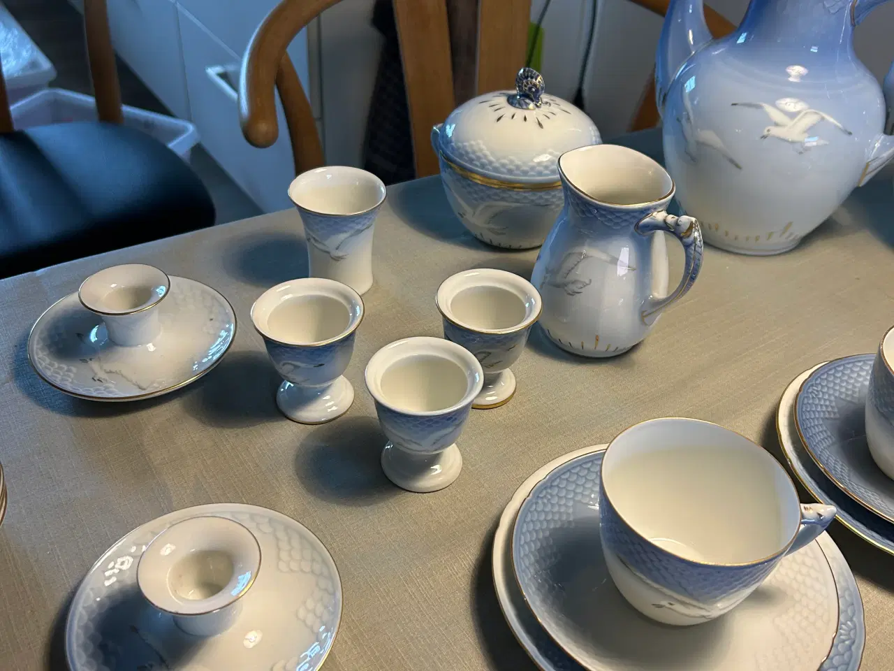 Billede 4 - Kaffemågestel med guldkant