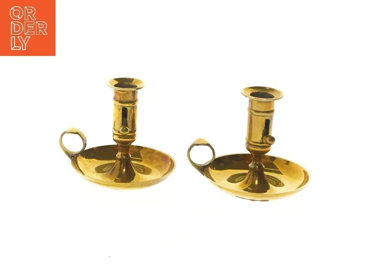 Billede 1 - Antikke lysestager (str. 2 stk 11 cm)