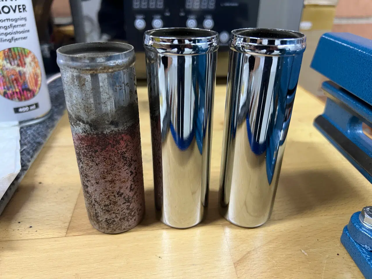 Billede 2 - Honda cd50 krom rør til forgaffel og bagstøddæmper