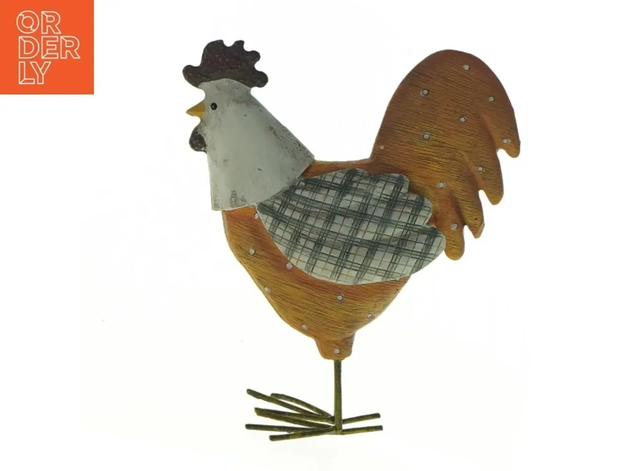 Billede 1 - Træhane dekoration (str. 12 cm)