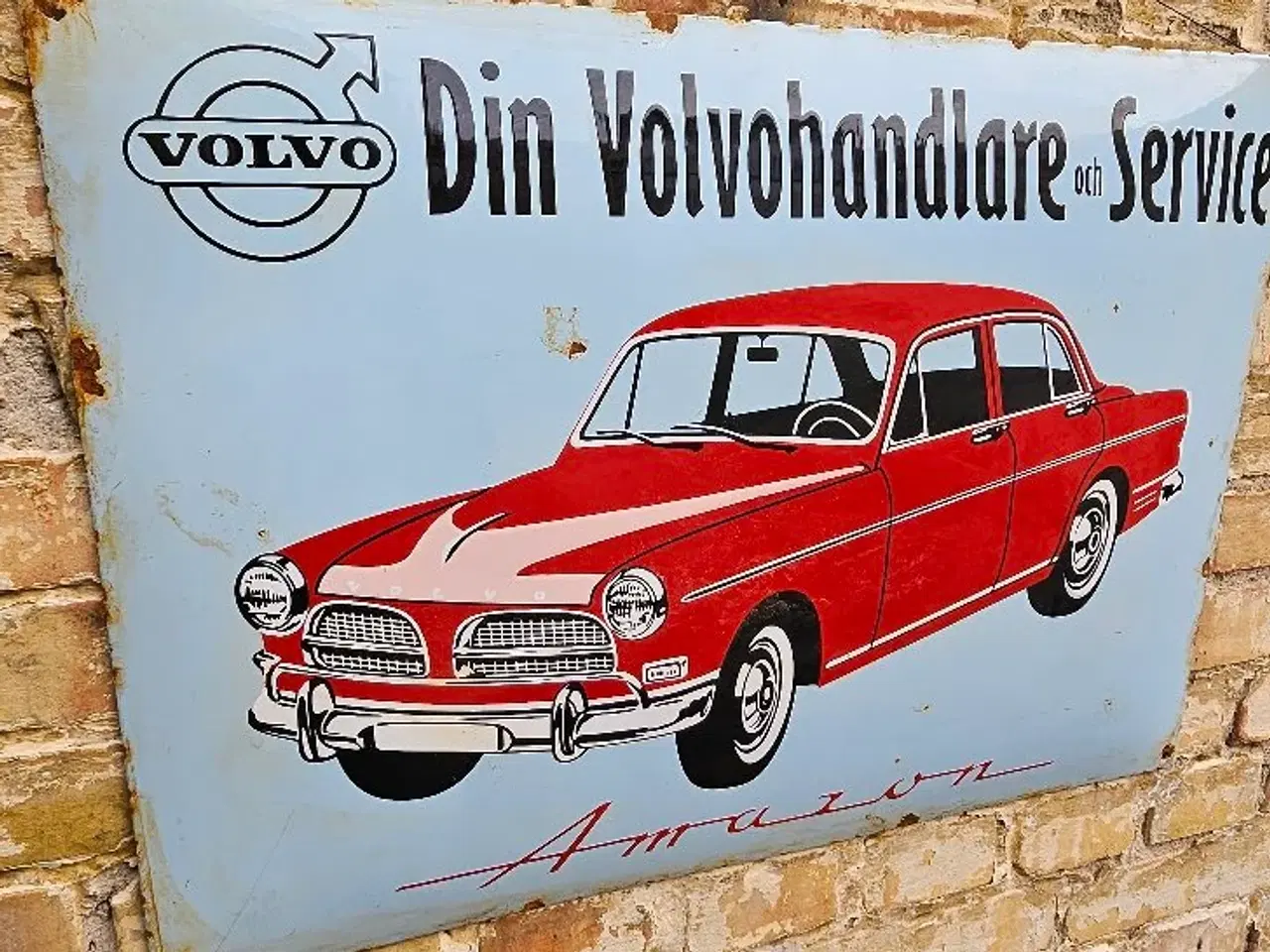 Billede 1 - Emaljskilte Volvo Amazon 