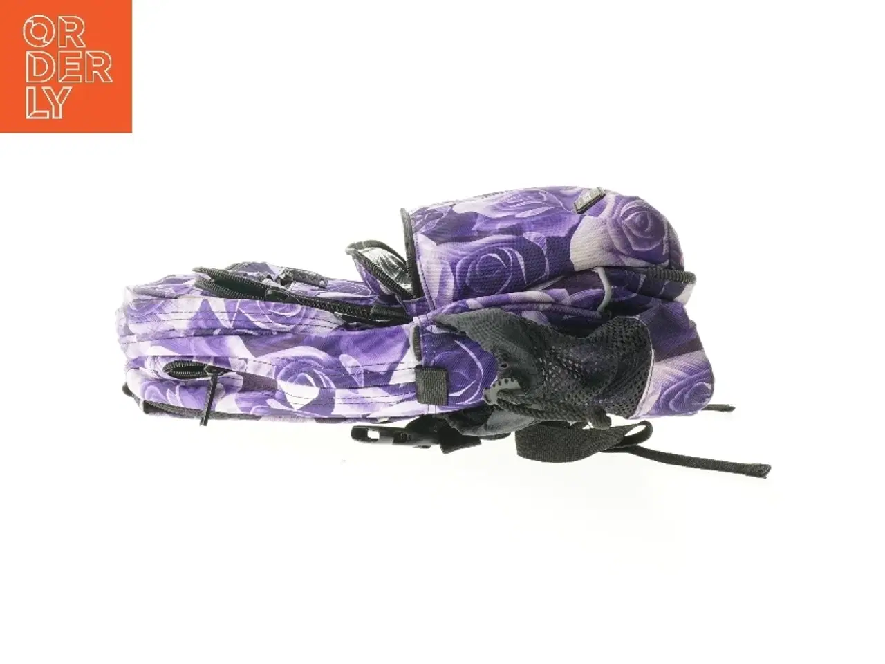 Billede 5 - Purple Rose SURVIVOR Lilla Jeva rygsæk med blomsterprint (str. 40 x 36 cm)