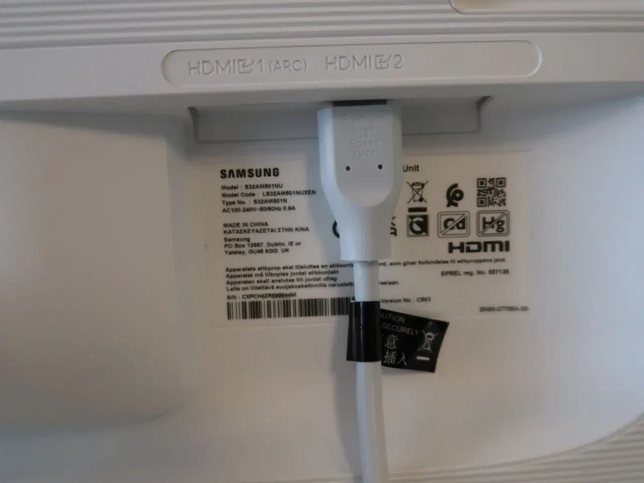 Billede 3 - Computerskærm SAMSUNG S32AM501NU med dockingstation, tastatur og mus