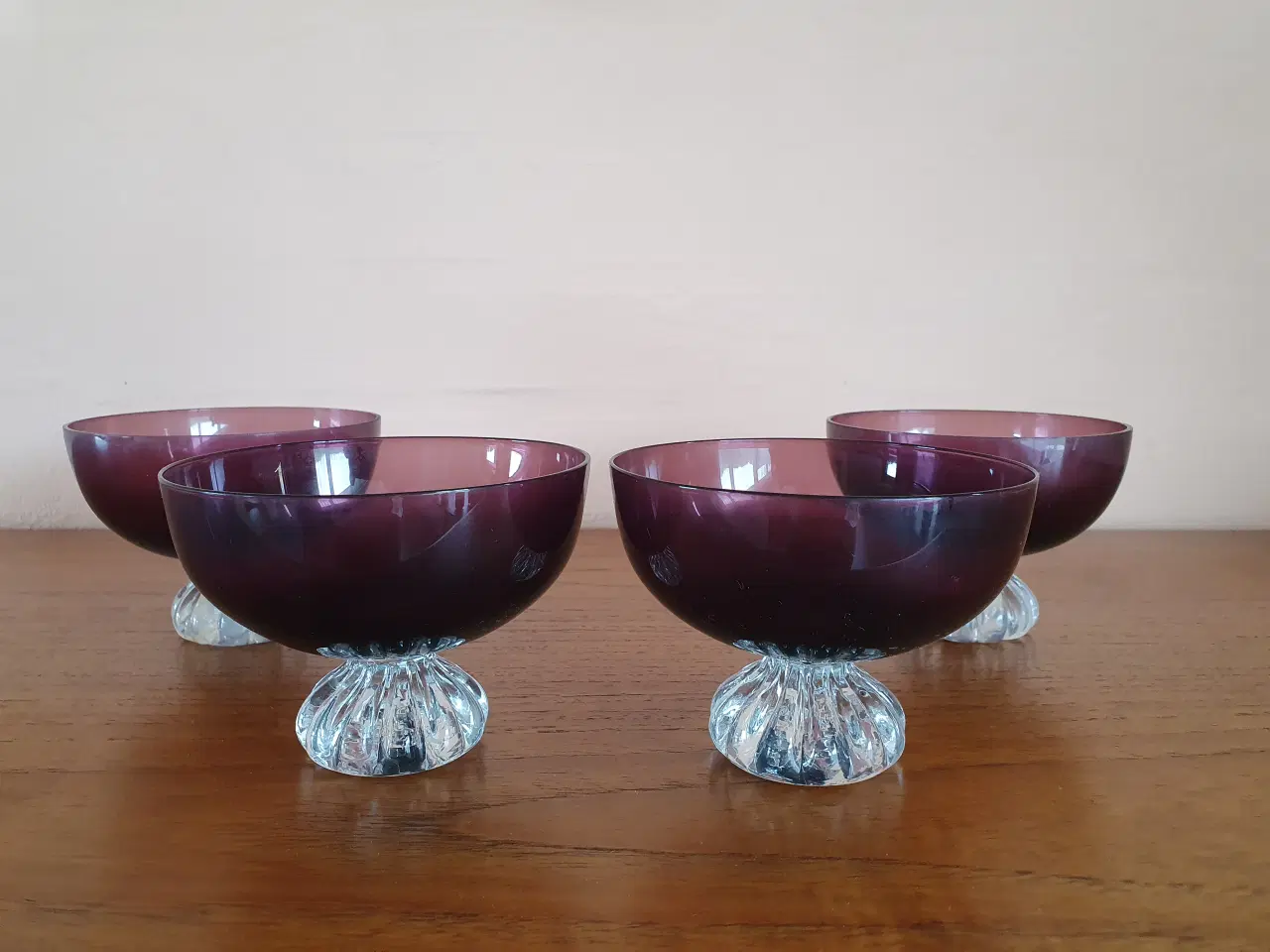 Billede 1 - 4 stk. glasskåle 