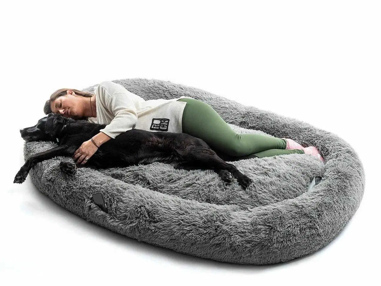 Billede 4 - Human Dog Bed XXL - Hundeseng til mennesker, grå |