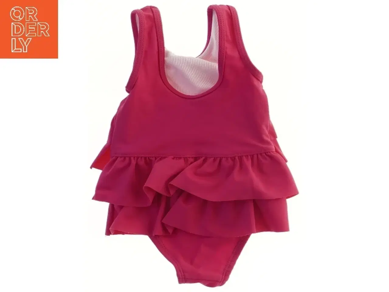 Billede 2 - Pink badedragt med flæser (str. 62)