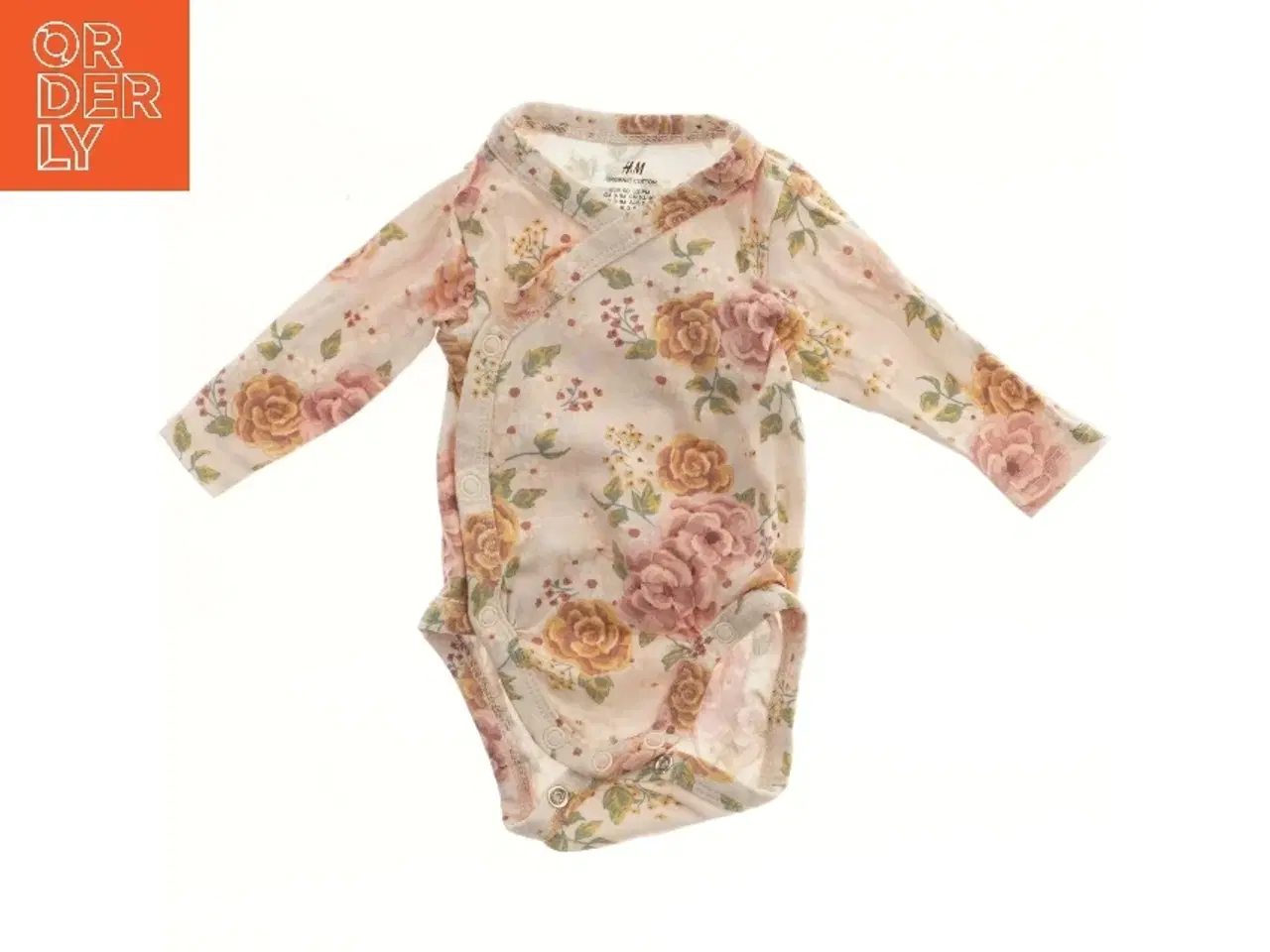 Billede 1 - Langærmet bodystocking med blomsterprint fra H&M (str. 50)