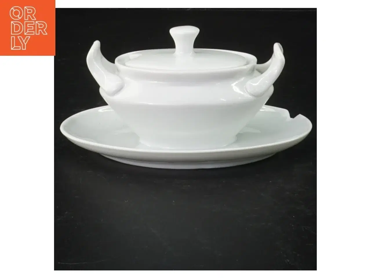 Billede 3 - Porcelæn sovseskål (str. 14 x 10 cm)