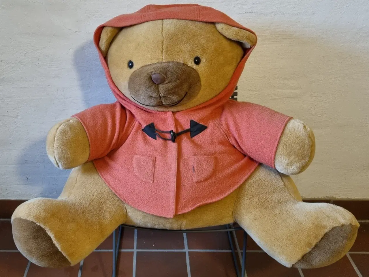 Billede 1 - Kæmpe stor plys bamse med hoodie