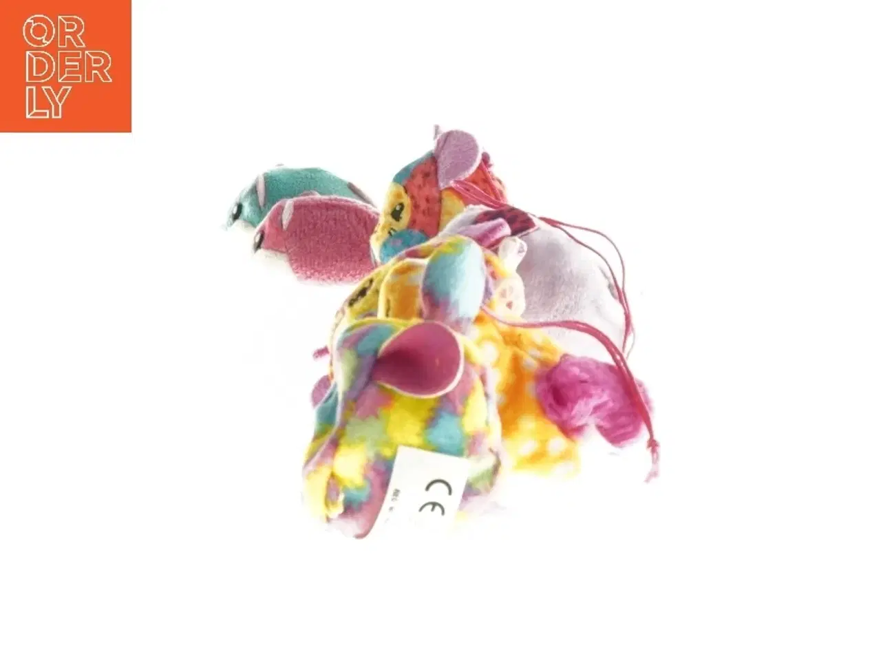 Billede 3 - Sæt med farverige tøjdyr (str. 5 cm)
