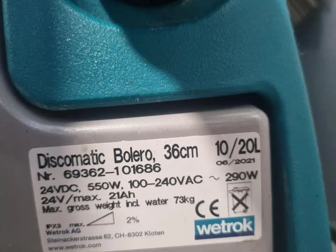 Billede 2 - Gulvvasker WETROK Discomatic Bolero