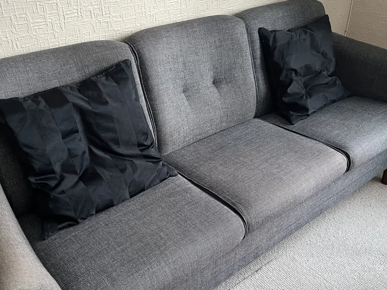 Billede 1 - Mørkegrå sofa