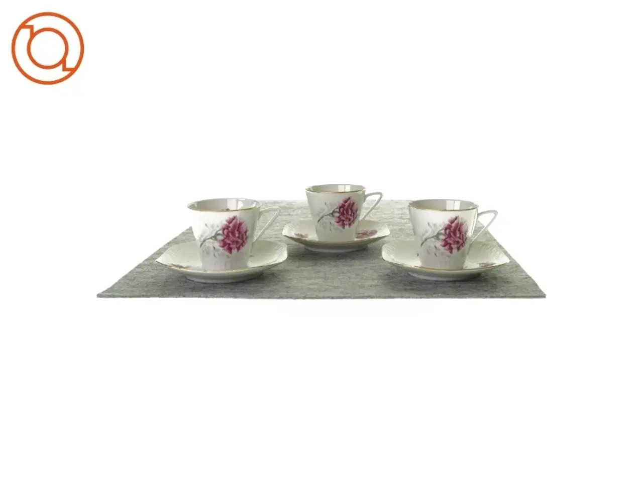 Billede 1 - Stel med kop og underkop (3 styk)