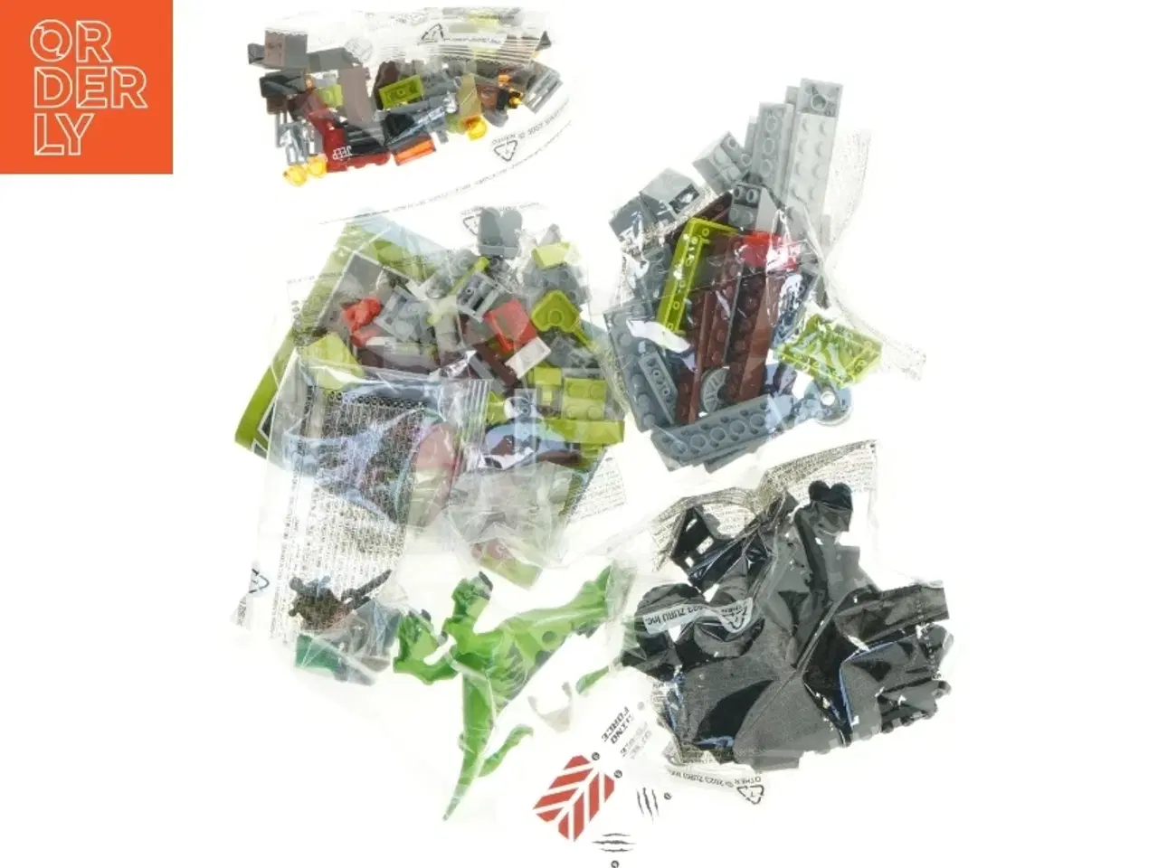 Billede 5 - Grøn plastikæg med byggesæt indeni fra Zuru (str. 23 cm)
