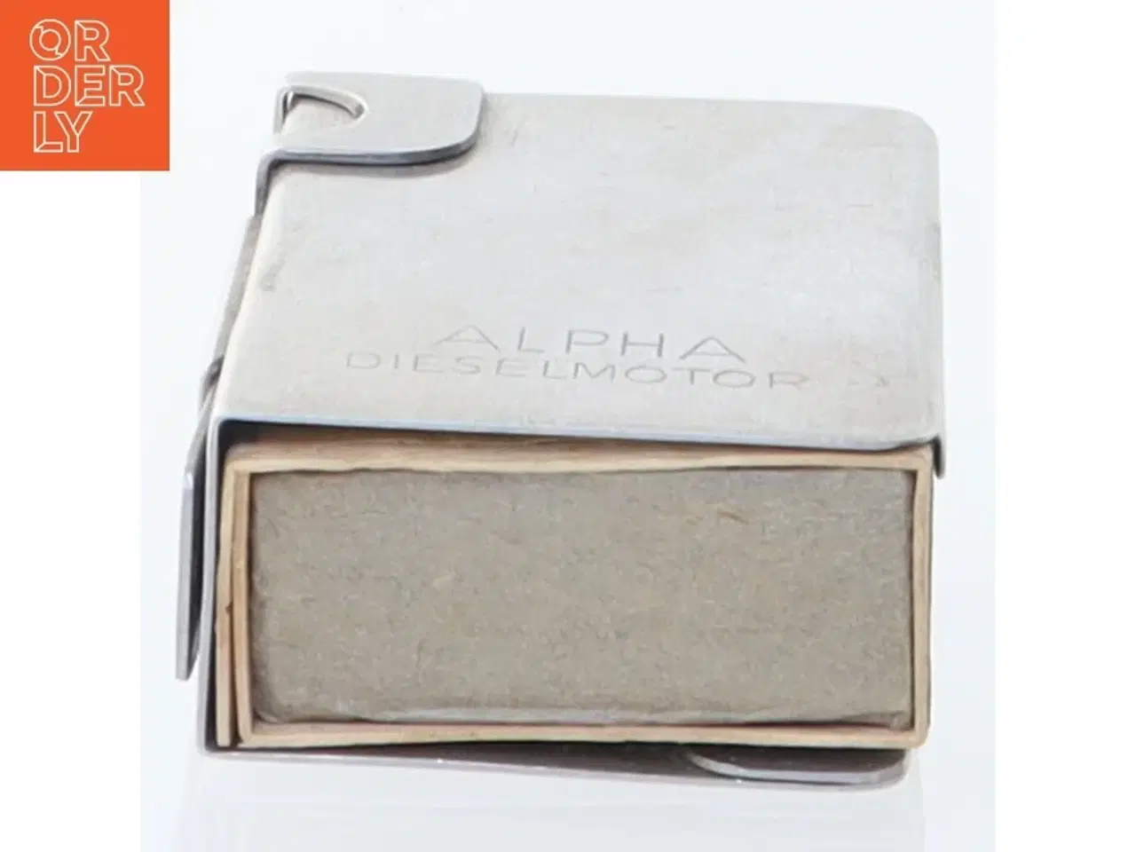 Billede 4 - Metaltændstikæskeholder (str. 6 x 4 cm)