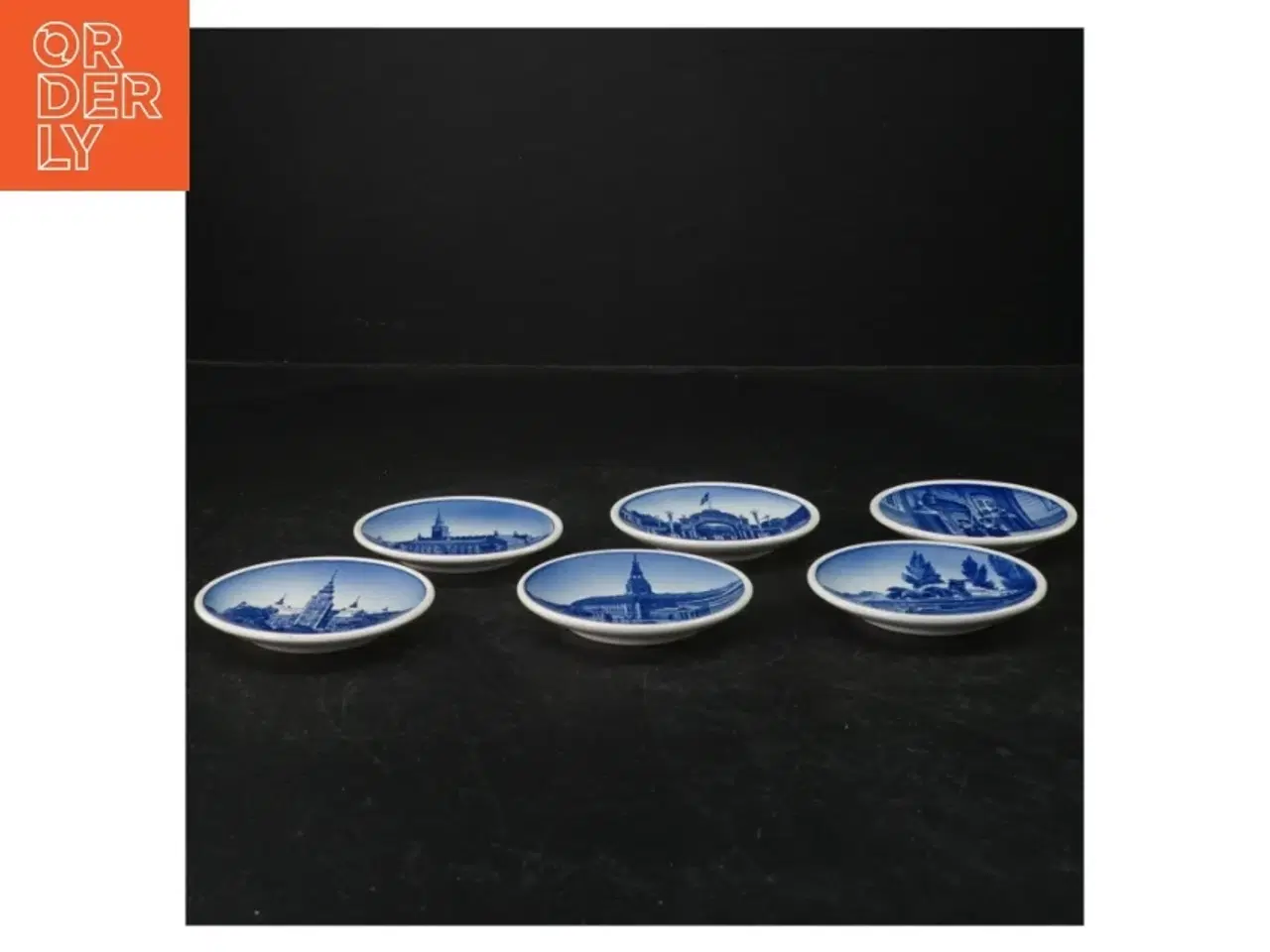 Billede 2 - Dekorative tallerkener med danske motiver (str. Ø 8 cm) fra Aluminia