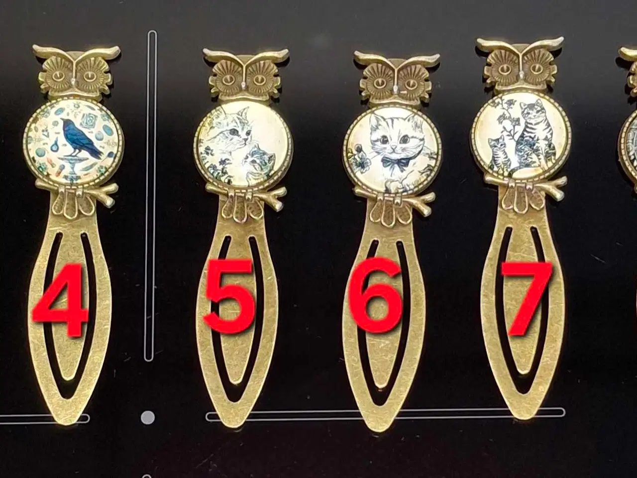 Billede 1 - Bogmærker I bronze 