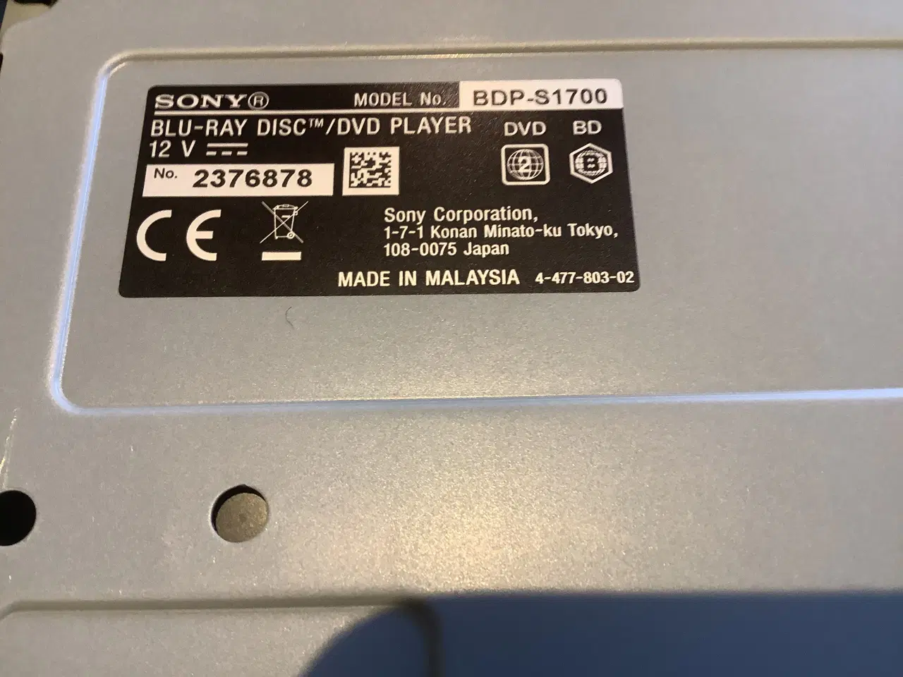 Billede 2 - SONY Blue-ray DVD afspiller