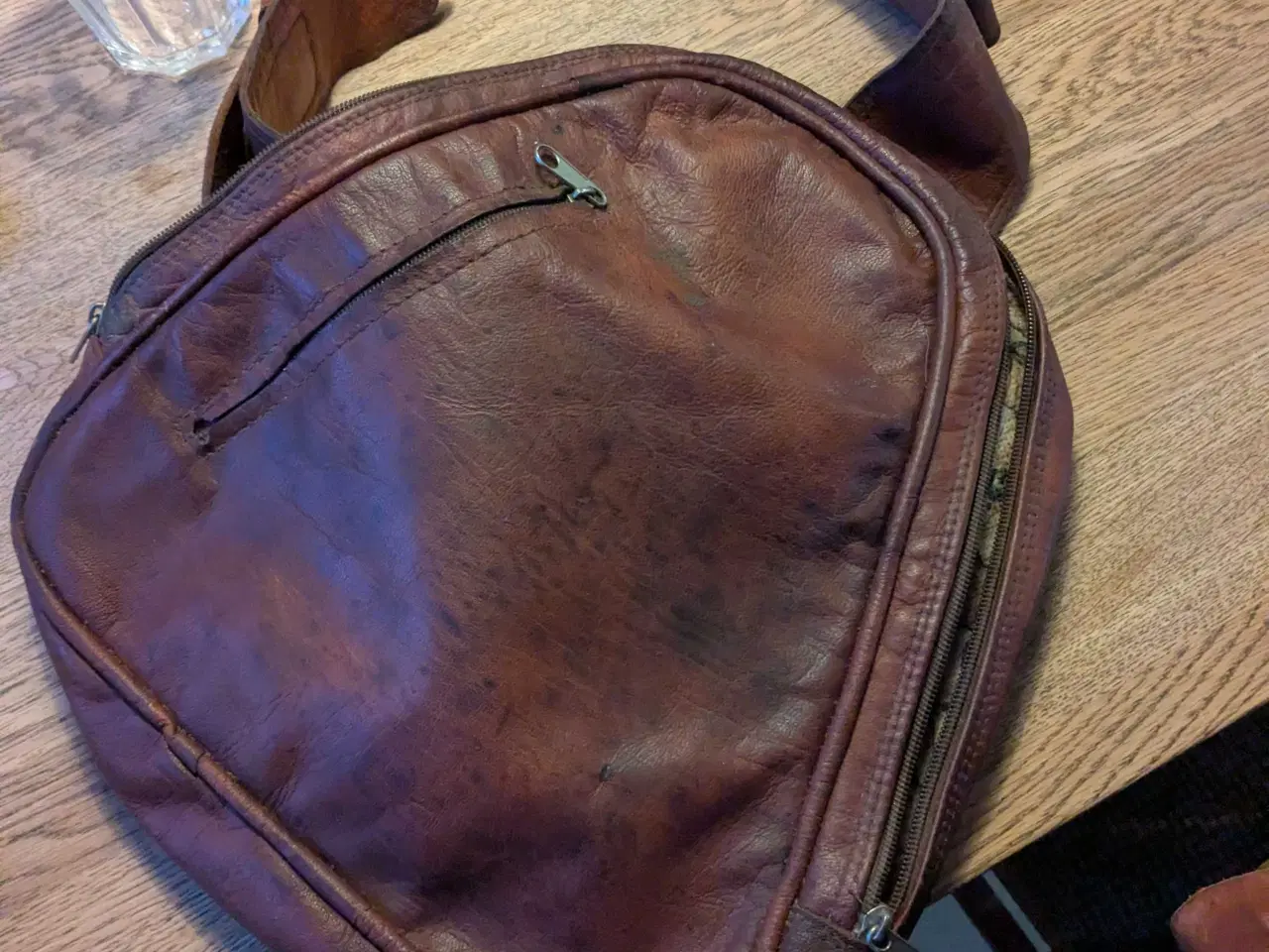 Billede 2 - Læder Skuldretaske skin