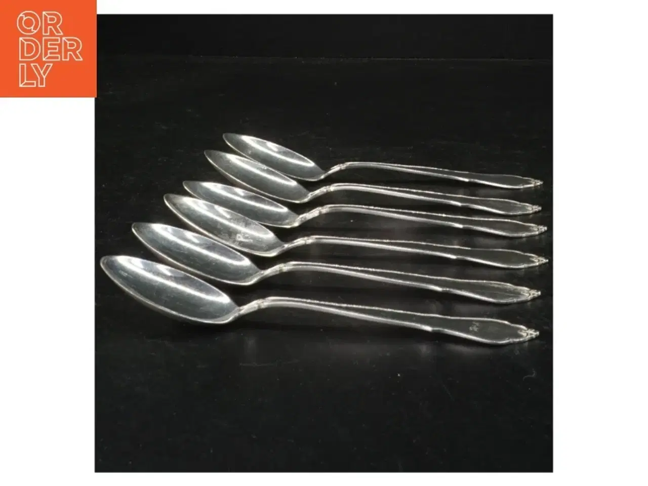 Billede 3 - 6 dessertskeer i 2-tårnet (str. 17 cm)