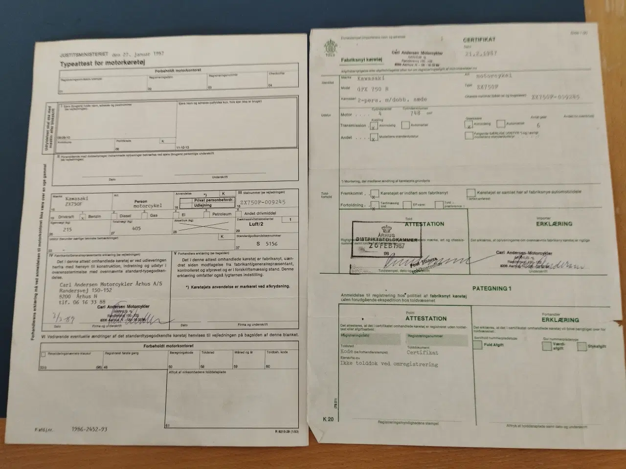 Billede 8 - Stel for og bag til Kawasaki GPX 750R ( se % )