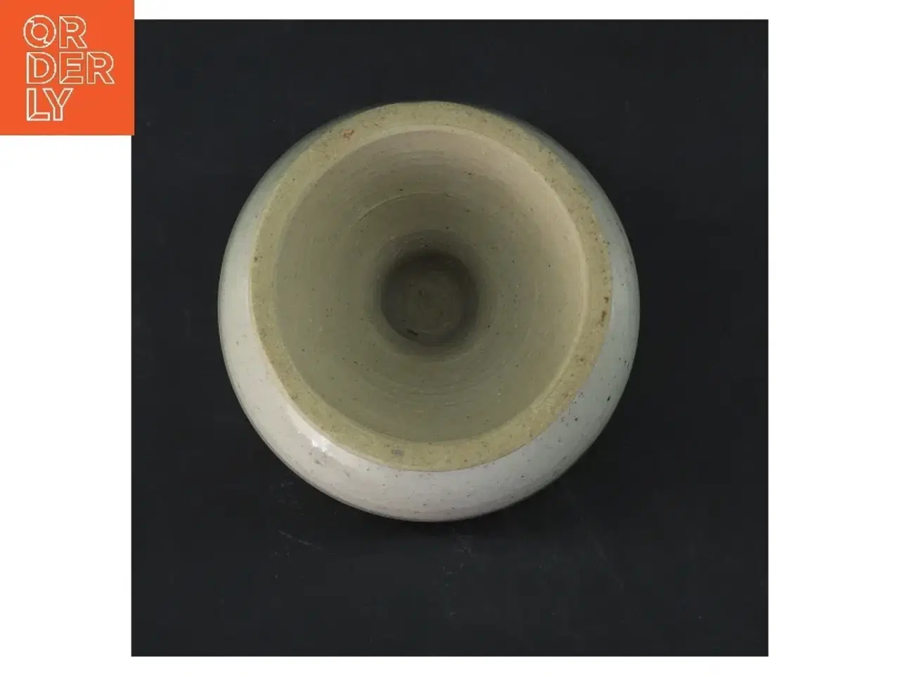 Billede 2 - Keramik vase på fod (str. Ø 8,5 cm længde 14 cm)