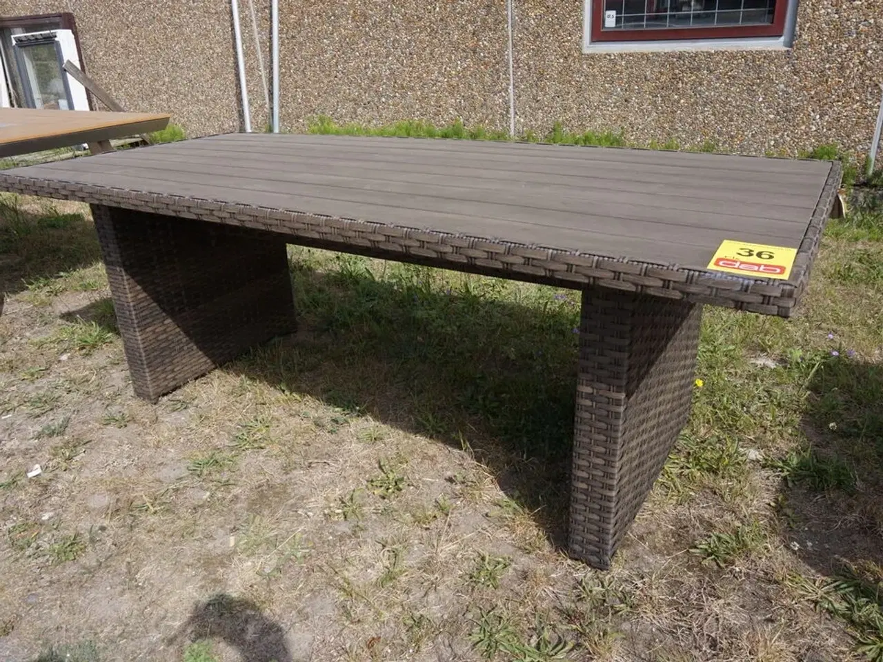 Billede 3 - Vila Tjørn havebord Rattann/nonwood 210x95 cm Askegrå
