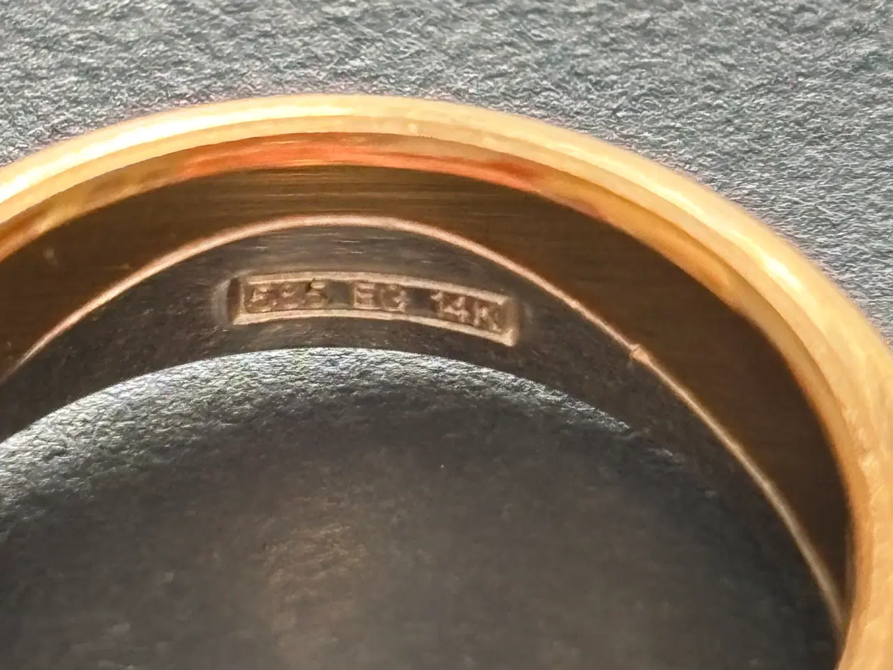 Billede 2 - Erik Graugaard dobbelt ring design i 14 kt.