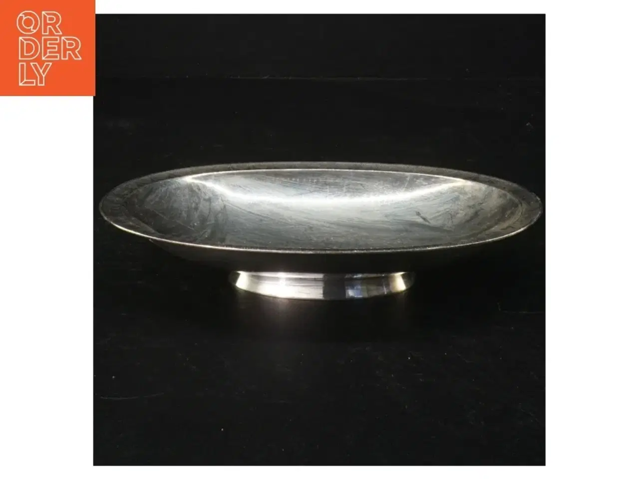 Billede 3 - metalbakke i sølvplet (str. 18,5 x 14 cm)