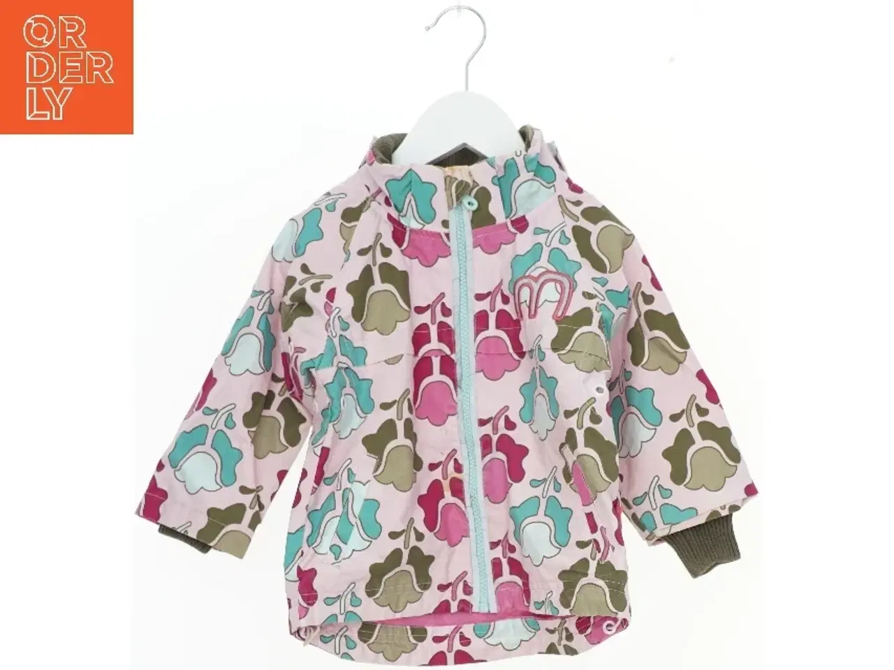 Billede 1 - Børnevinterjakke med blomstermønster fra Minymo (str. 86)