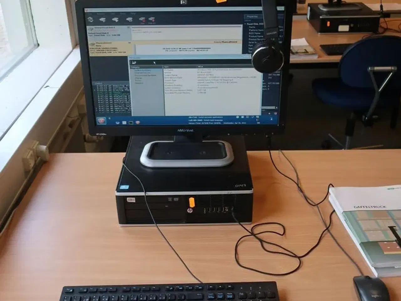 Billede 1 - HP 22" skærm m. tastatur L2208w (PC medfølger ikke)