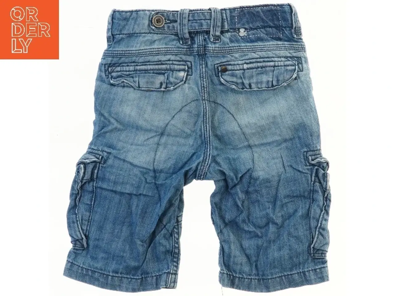 Billede 2 - Blå denim cargo shorts (str. 98)
