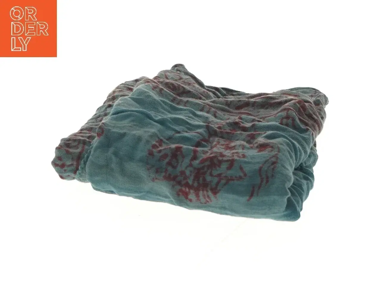 Billede 2 - Mønstret tørklæde 53x168 cm (str. 53x168 cm)