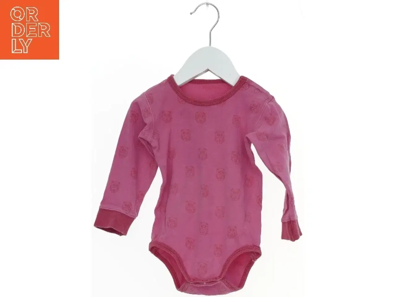 Billede 1 - Lyserød bodystocking med uglemønster fra Friends (str. 80)