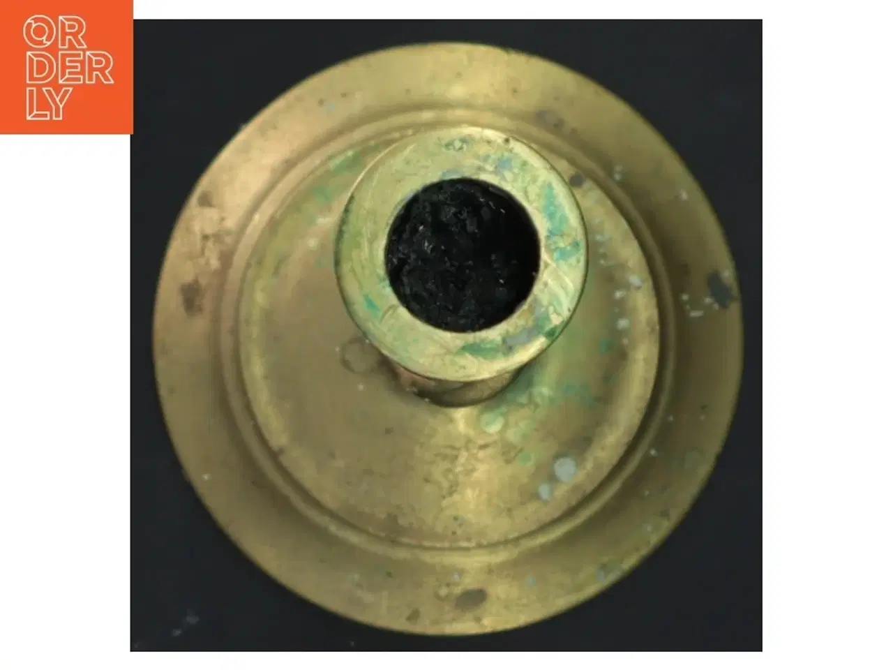 Billede 3 - Antik Messing lysestage (str. Ø 13x29 cm)