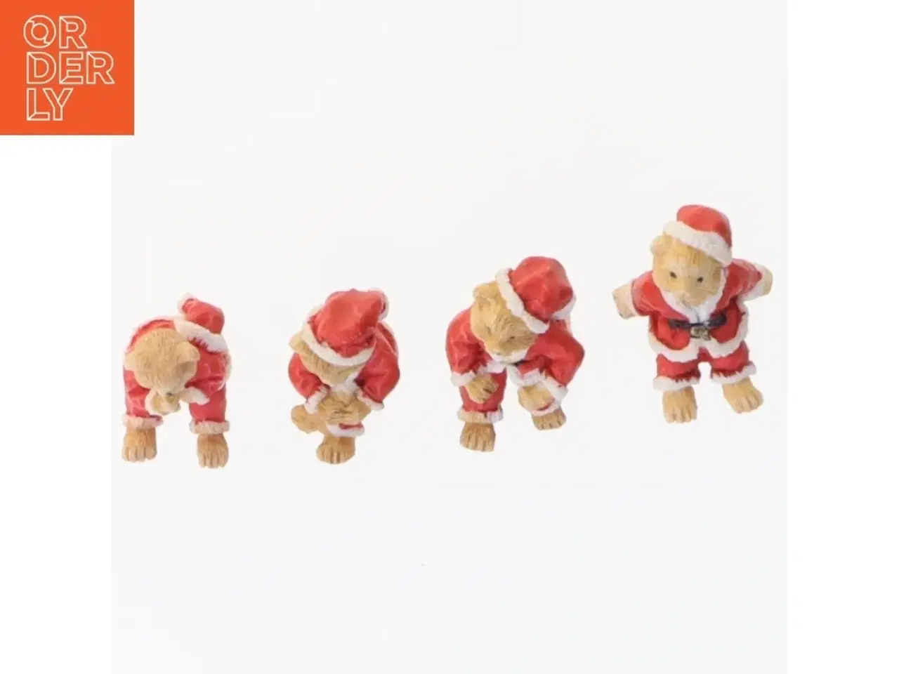 Billede 2 - Fire julemandsbamser (str. 2 cm)