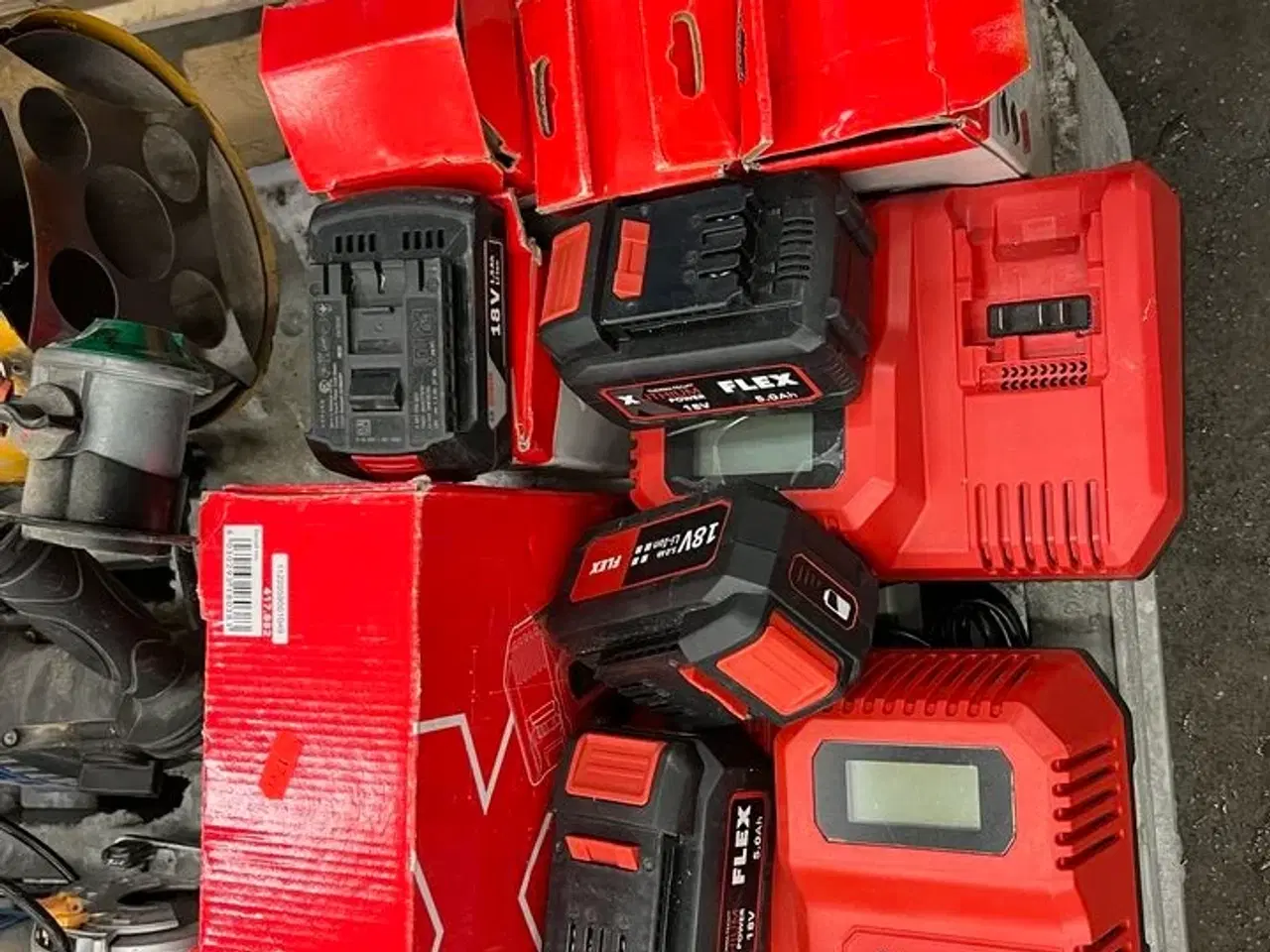 Billede 7 - 8 stk. El værktøj, Gasvarmer, div. batterisæt