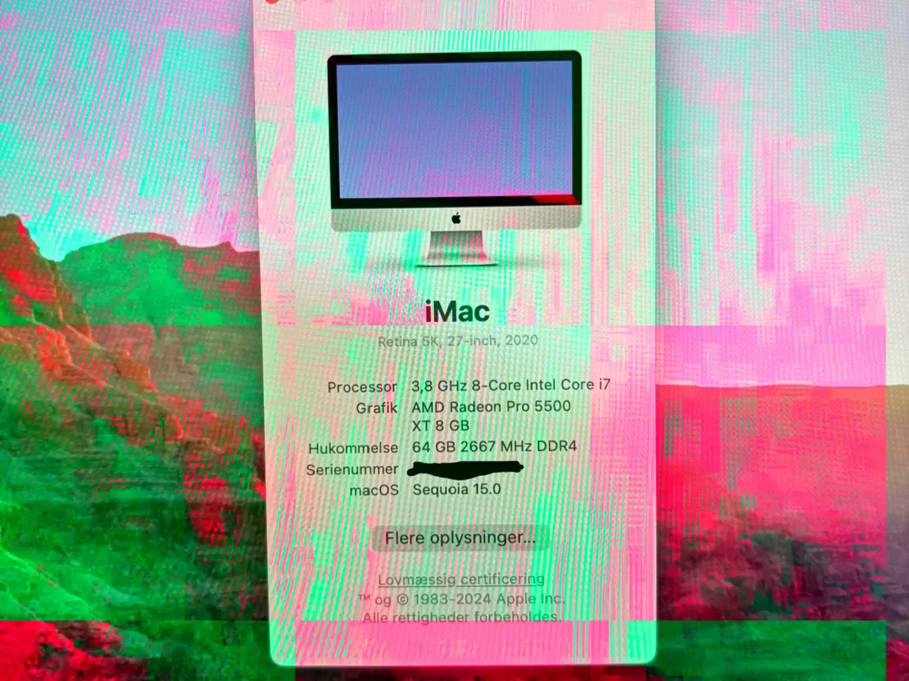 Billede 11 - Ekstremt kraftig iMac 27” 5K – 64 GB RAM