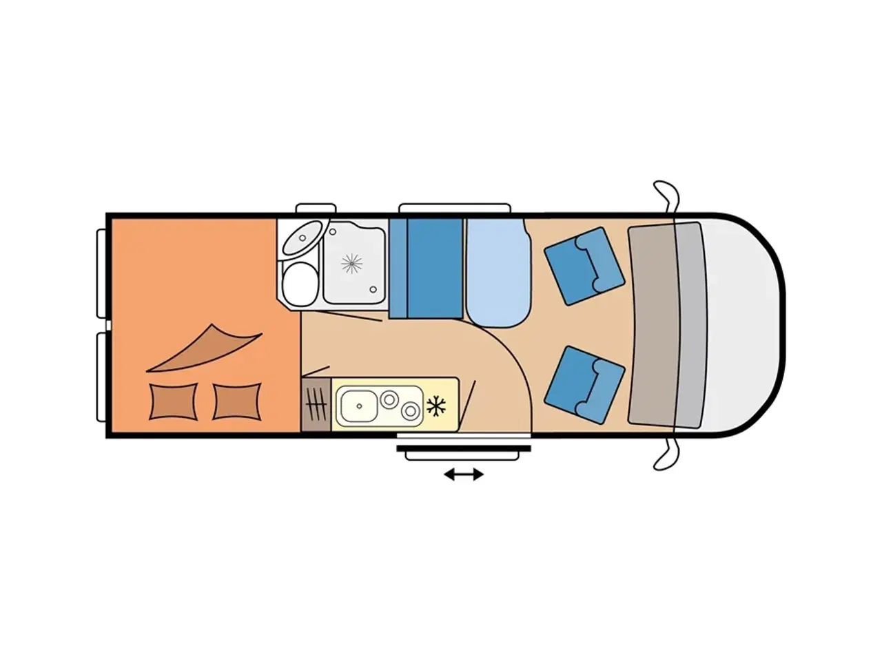 Billede 2 - 2025 - Hobby Ontour   PÅ VEJ HJEM. m/AUT. GEAR, FIAT 140 HK, ADAPTIV FARTPILOT mv. total udstyret autocamper. Det er friheden på hjul. Vi er aut. Hobby forhandler.