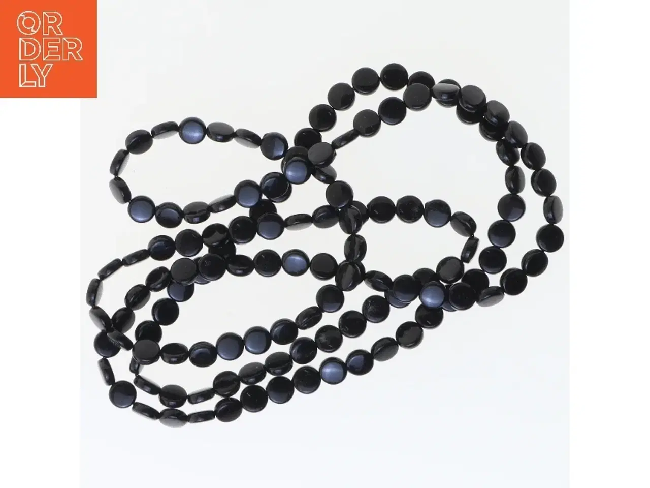 Billede 1 - Sort perlekæde (str. 58 cm)