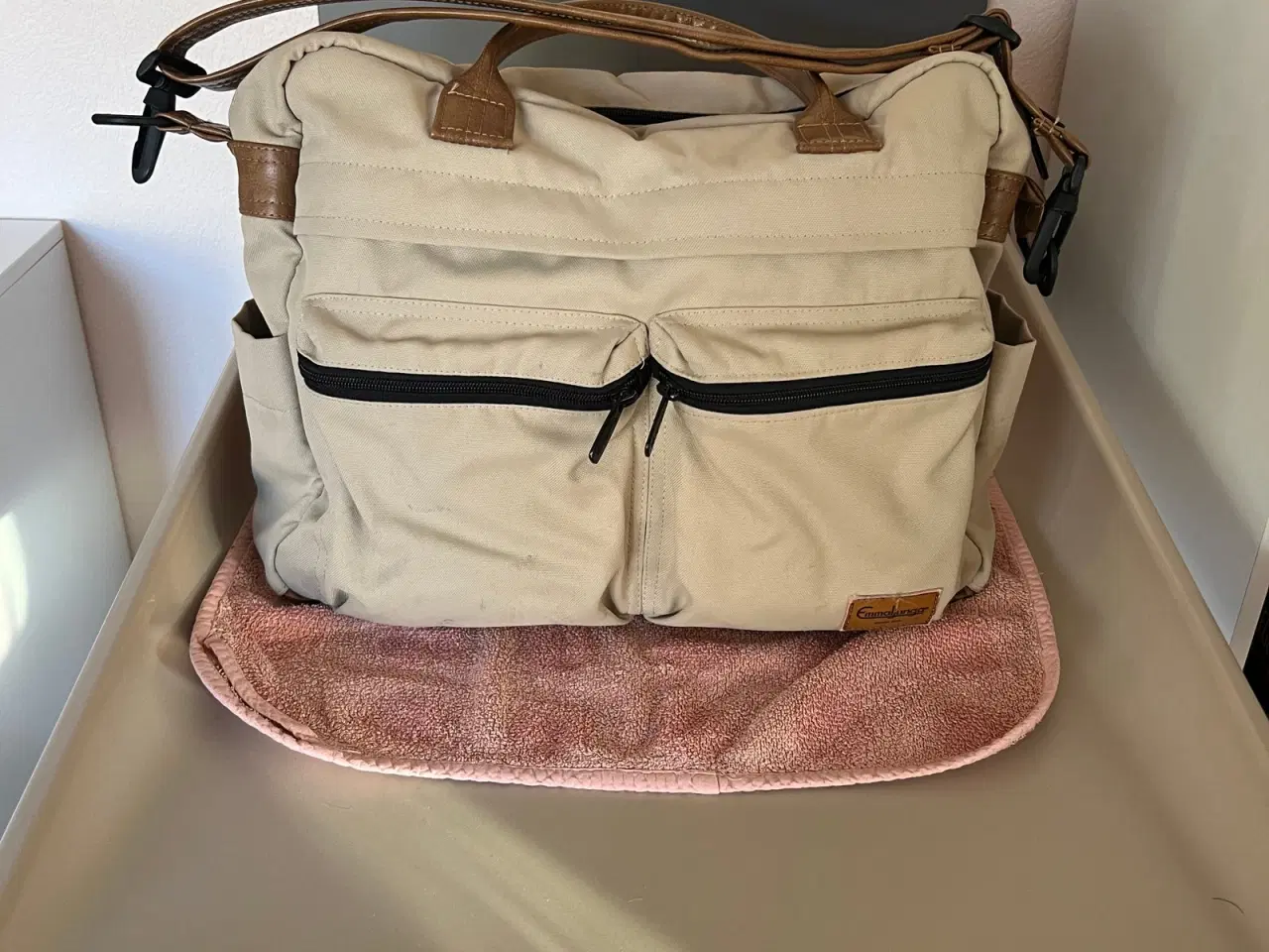 Billede 6 - Beige Emmaljunga barnevogn m. Pusletaske 